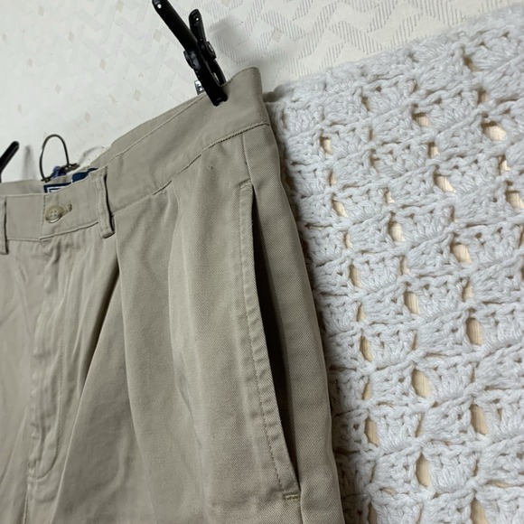 Polo Ralph Lauren Tyler Shorts Mens Size 32 Pleated Beige Classic Chino Original - Picture 4 of 11